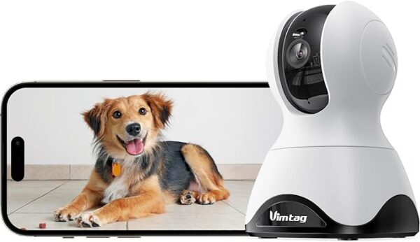 360° View Pet Dog Camera with Phone App Speaker