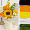Pipe Cleaners Craft, Sunflower Color Set 5 Colors