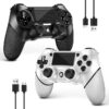 2 Pack for PS4 Controller, Wireless Controller for PS4/Pro/Slim/PC