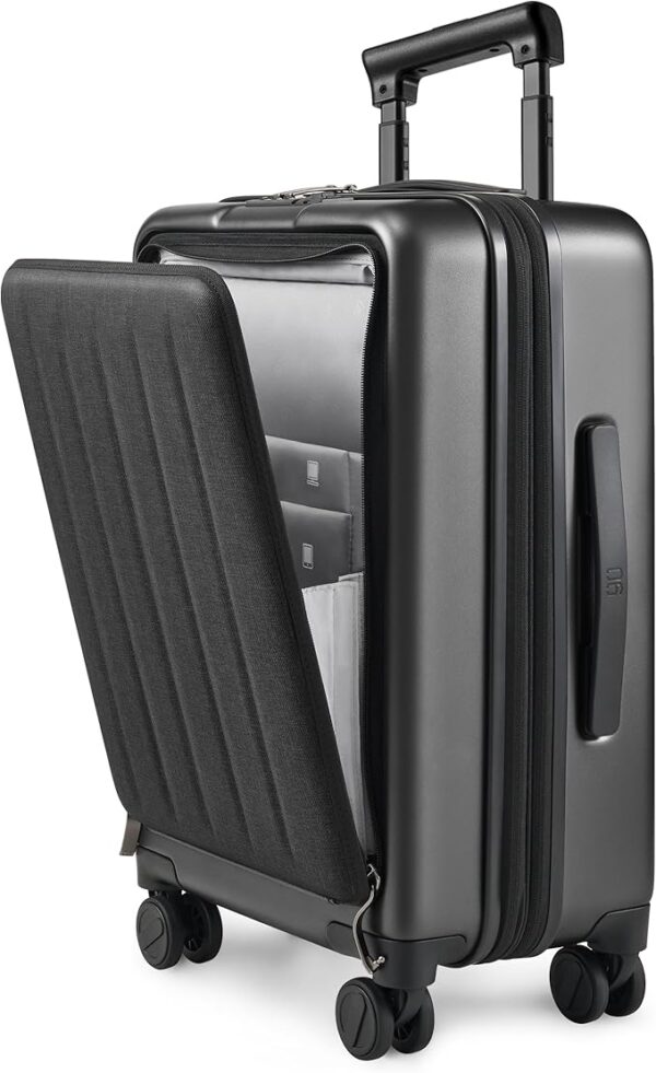 Carry on Luggage 22X14X9 Airline Approved with Front Pocket