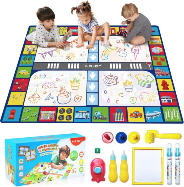 Water Doodle Mat with Board Game