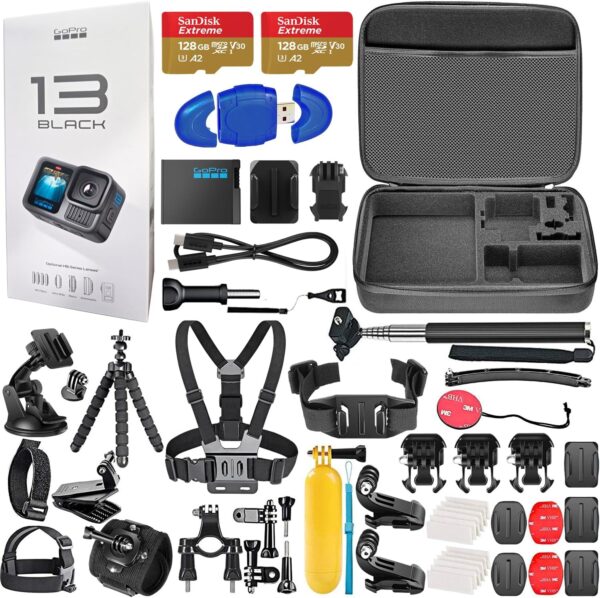 GoPro HERO13 (Hero 13) Black - Action Camera with 5.3K, 27MP Photos